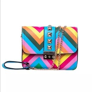 COPY - Fashion Rivet Rainbow Bag Satchel